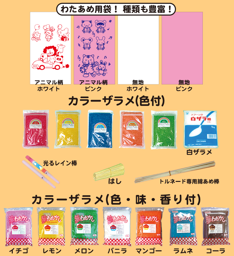２２　わたがし　材料セット・材料単品