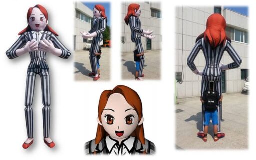 ６０　ＭＣ　女性　ストライプ