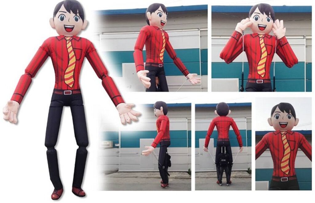 ４２　ビジネスマン　赤ストライプ