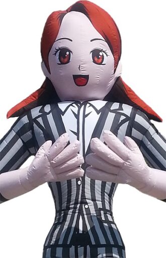 ６０　ＭＣ　女性　ストライプ